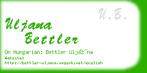 uljana bettler business card